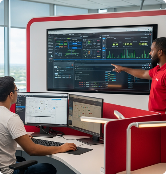 Professional Man with Device